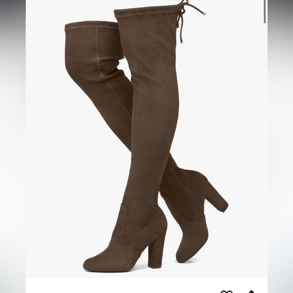 Elegant Brown Over-the-Knee Boots